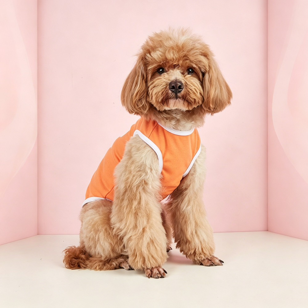 Personalized Smiling Face Slogan Pet Tank Top | MNCloth232