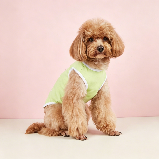 Personalized Smiling Face Slogan Pet Tank Top | MNCloth232