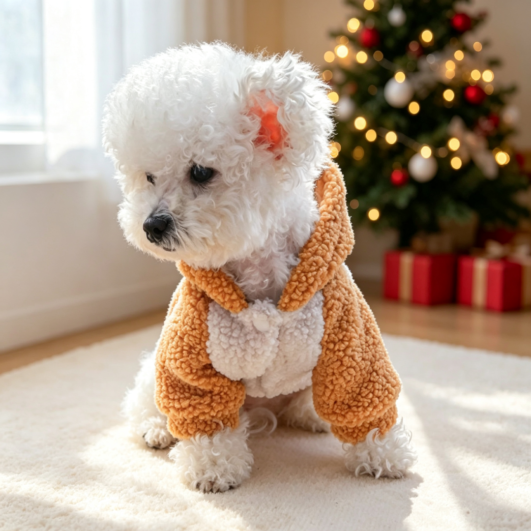 Personalized Pet Hoodie with Chenille Name on Sherpa | MNCloth256