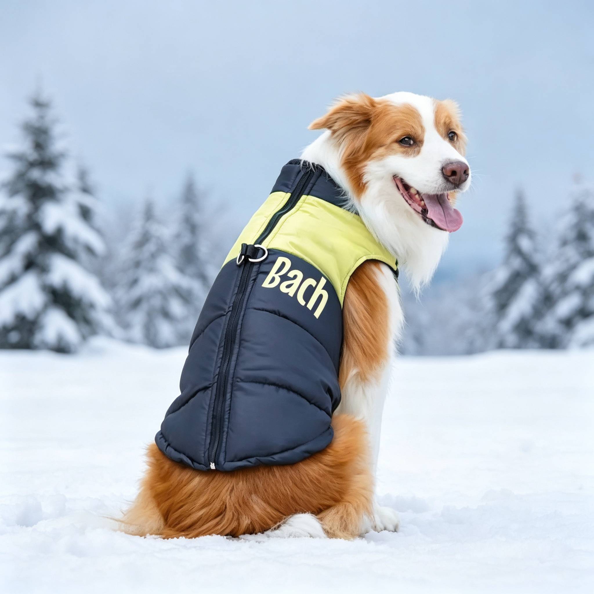 Personalized Dogs Waterproof Warm Puffer Vest | MNCloth27