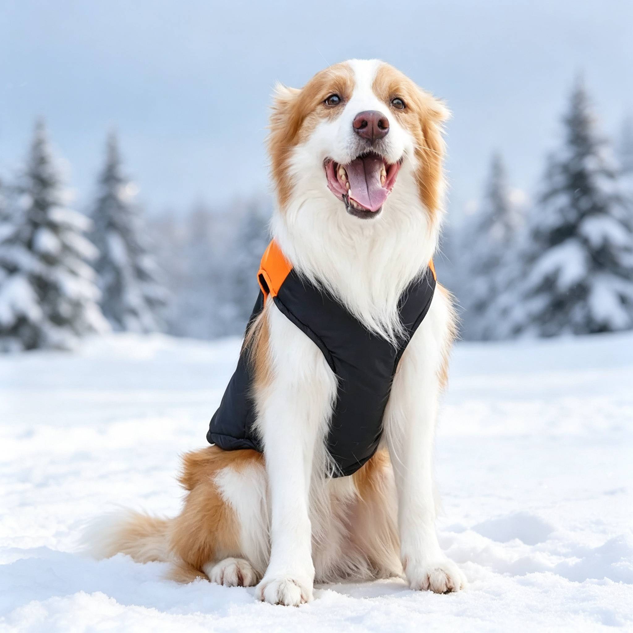Personalized Dogs Waterproof Warm Puffer Vest | MNCloth27