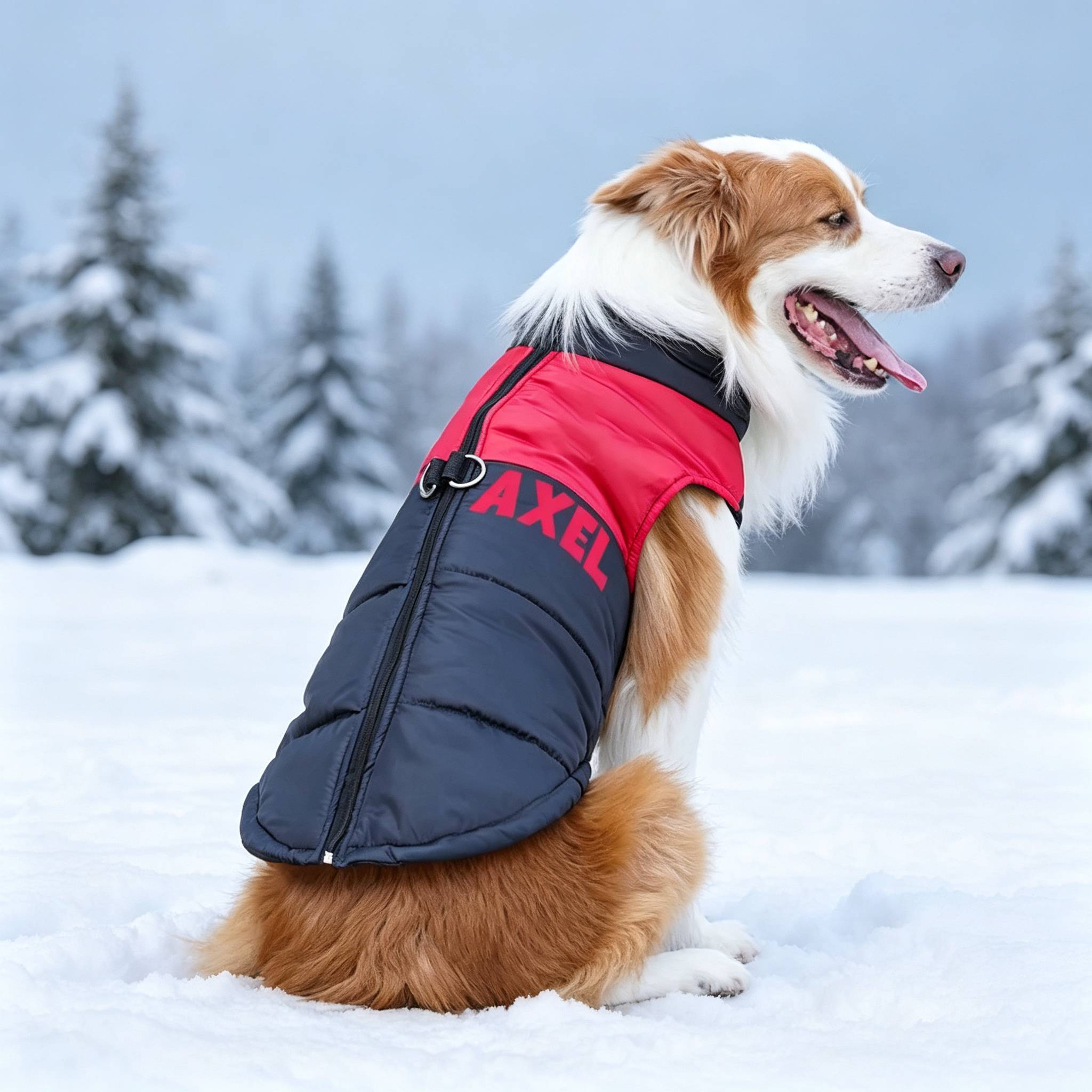 Personalized Dogs Waterproof Warm Puffer Vest | MNCloth27