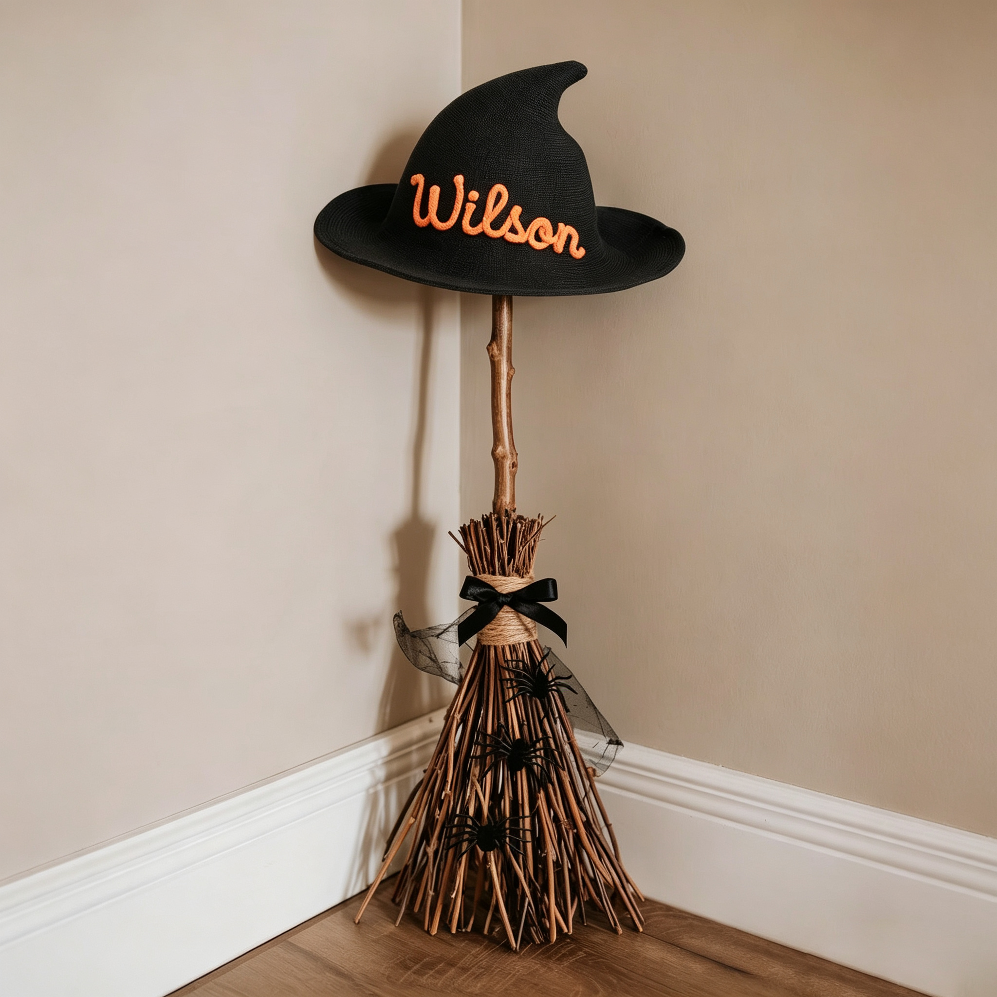 Personalized Embroidery Halloween Witch Hat For Kids & Aldult| MNHalloween01