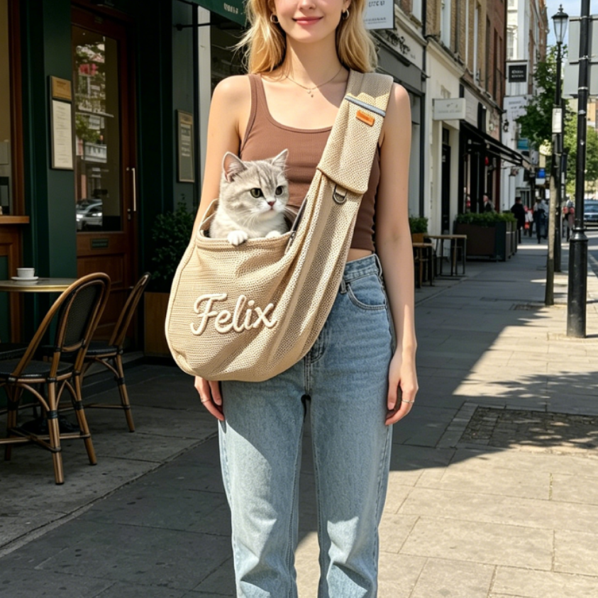 Personalized Small Pet Traveling Mesh Crossbody Bag | MNHome92