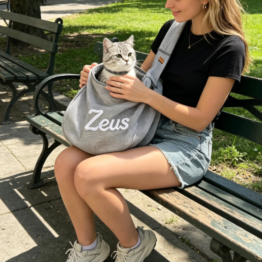 Personalized Small Pet Traveling Mesh Crossbody Bag | MNHome92