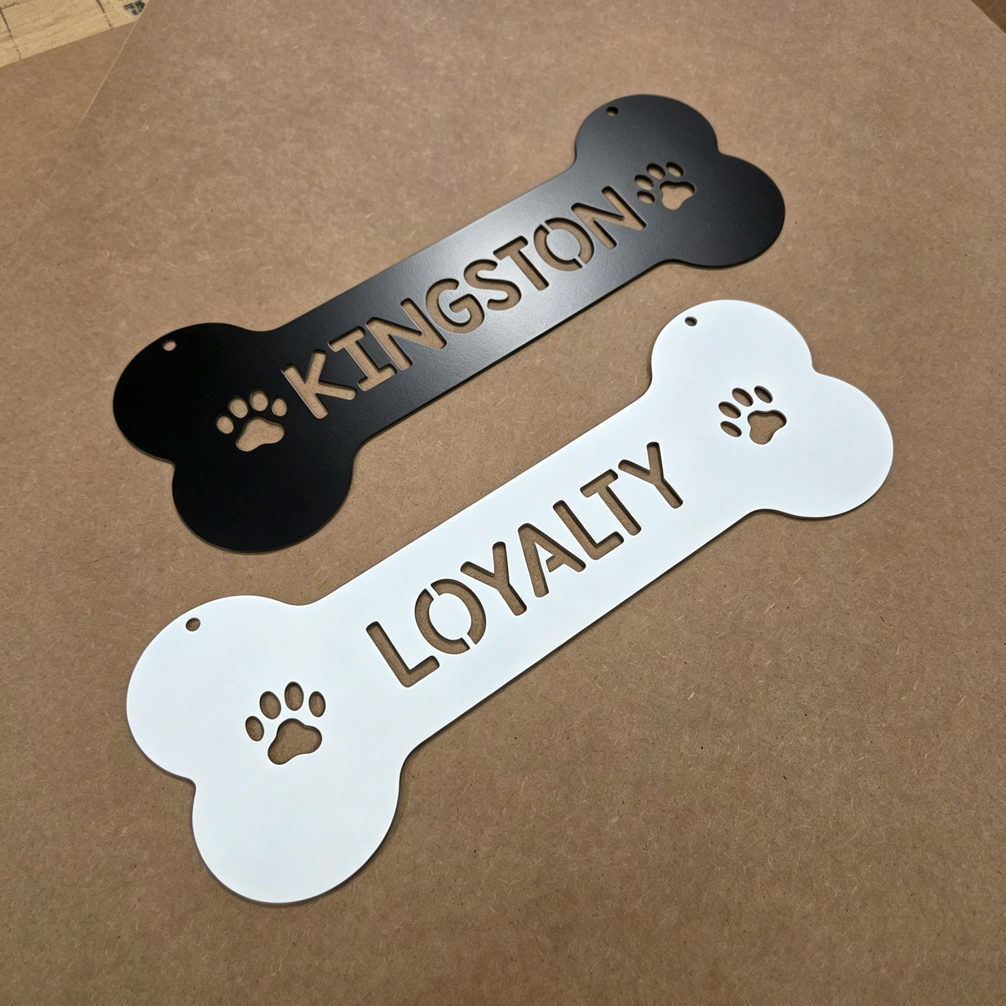 Personalized 3D Printed Dog House Name Bone Hanging Tag | MNHome96