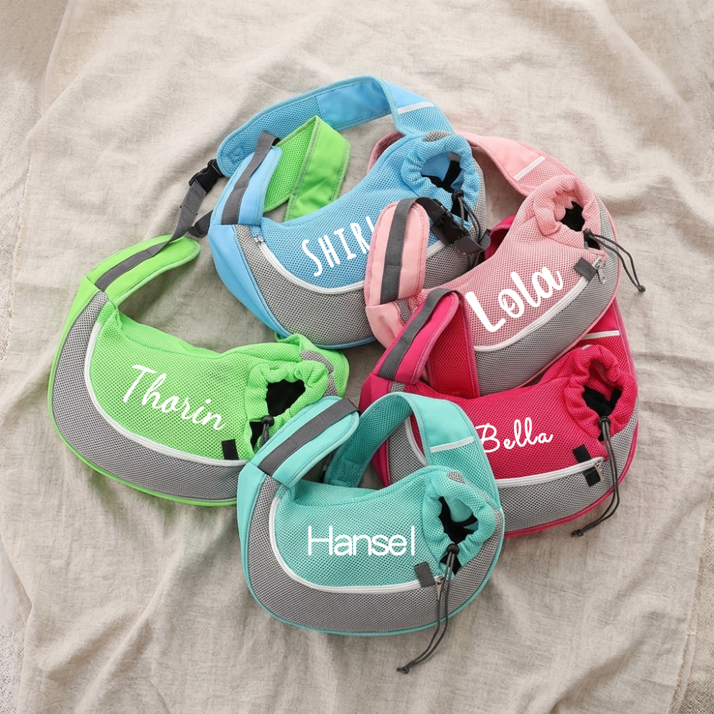 Personalized  Breathable Mesh Sling Pet Carrier Bag | MNHome97