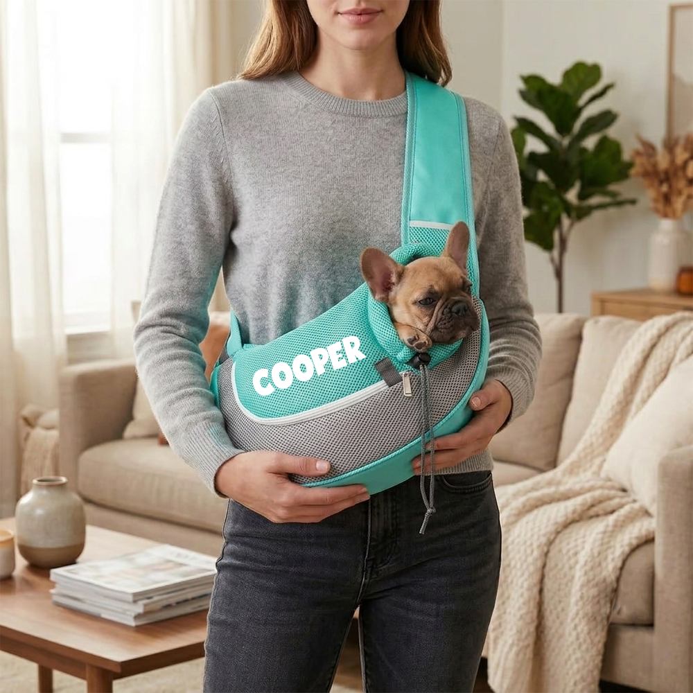 Personalized  Breathable Mesh Sling Pet Carrier Bag | MNHome97