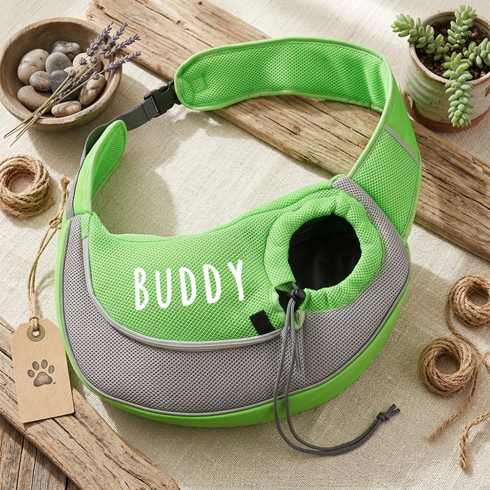 Personalized  Breathable Mesh Sling Pet Carrier Bag | MNHome97