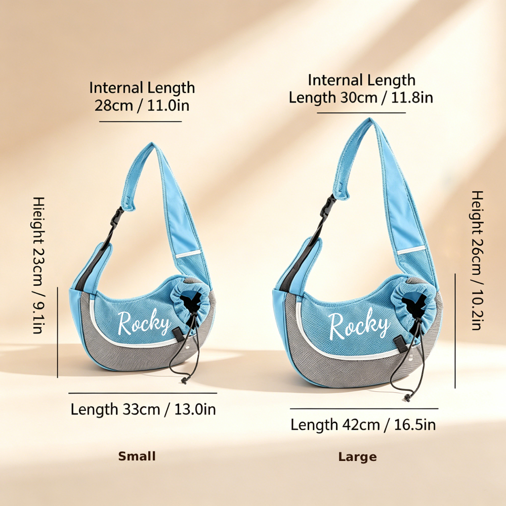 Personalized  Breathable Mesh Sling Pet Carrier Bag | MNHome97