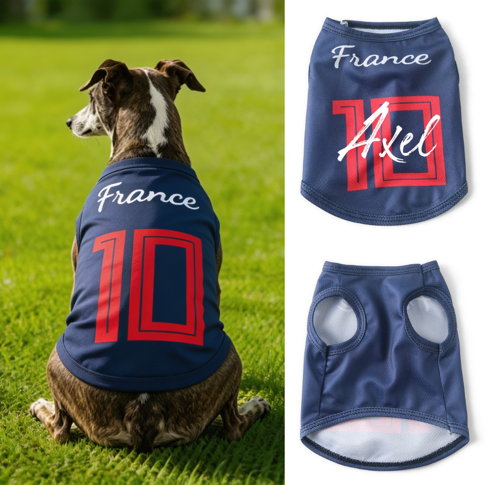 Personalized Dog & Cat Soccer Fan Sporty Vest | MNCloth216