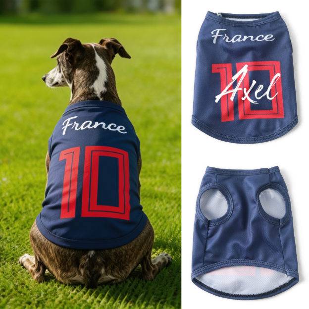 Personalized Dog & Cat Soccer Fan Sporty Vest | MNCloth216