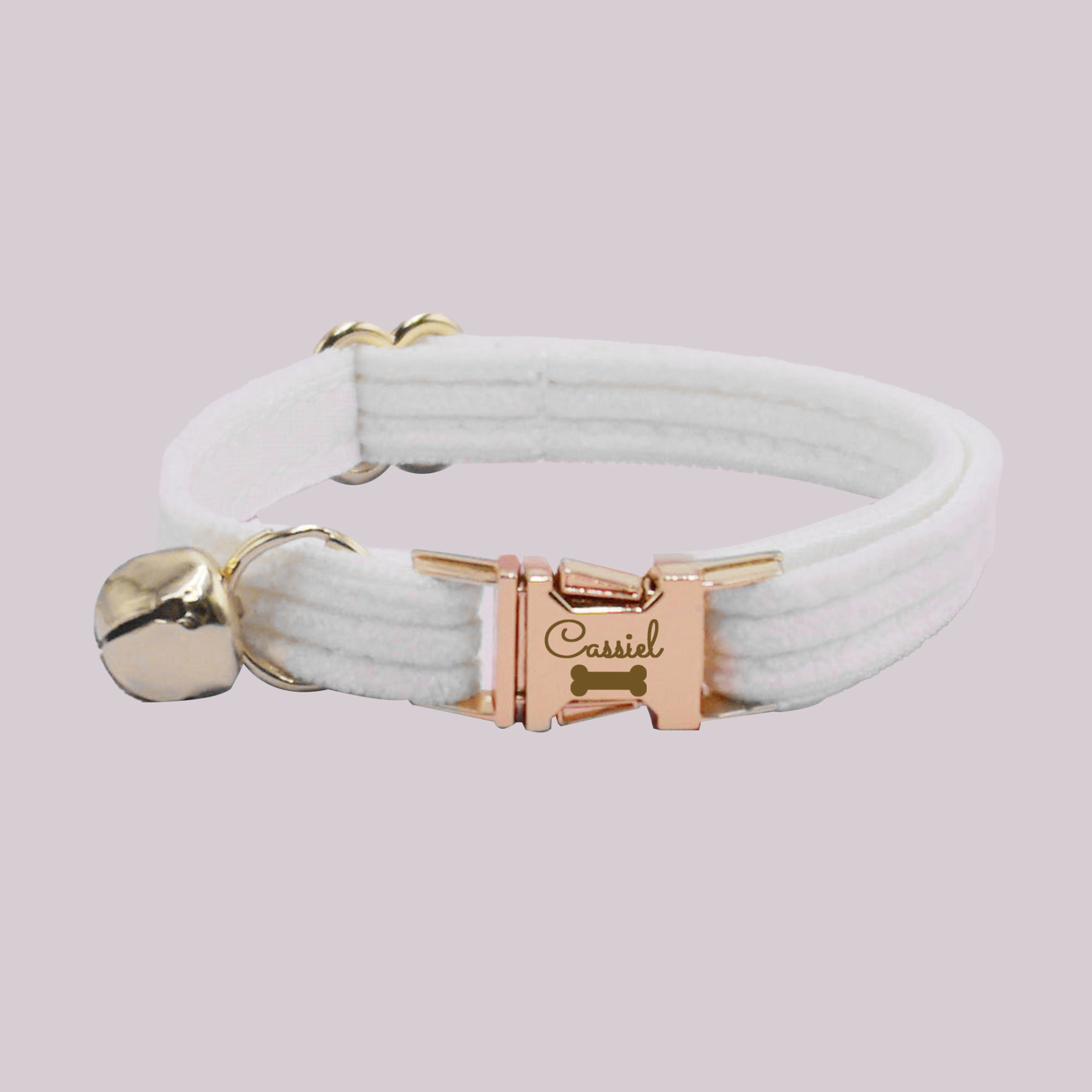 Personalized Velvet Engraved Cat Collar | BKPet95