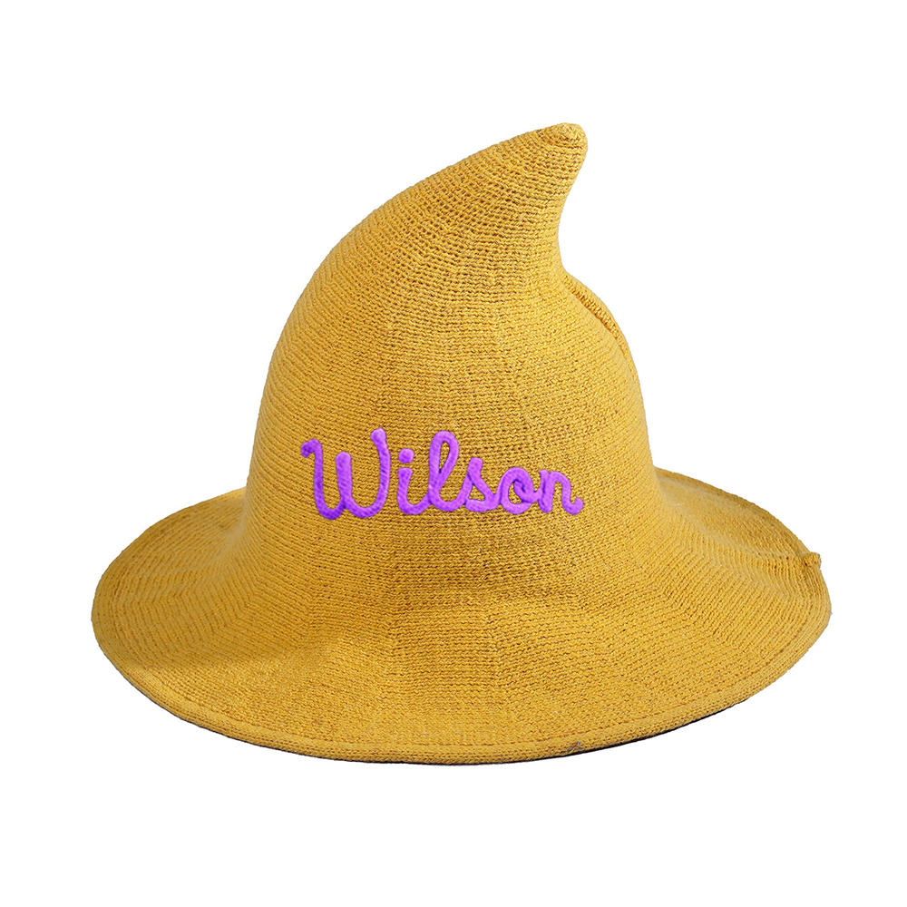 Personalized Embroidery Halloween Witch Hat For Kids & Aldult | MNHalloween01