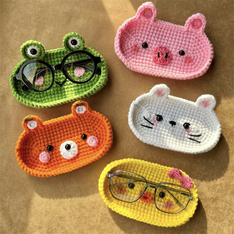 Handmade Crochet Animal Glasses Holder For Kids And Grandparent | MNGift29
