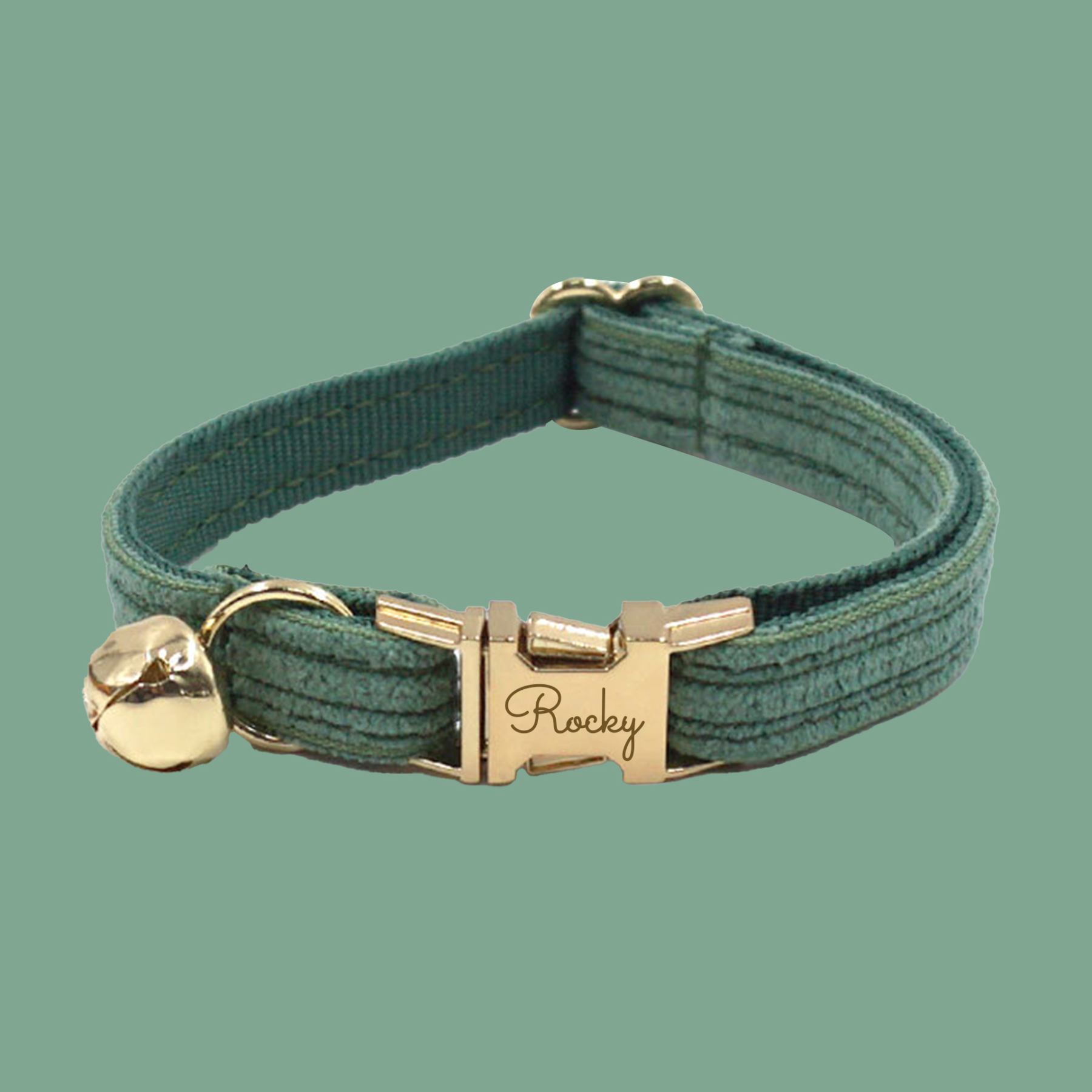 Personalized Velvet Engraved Cat Collar | BKPet95