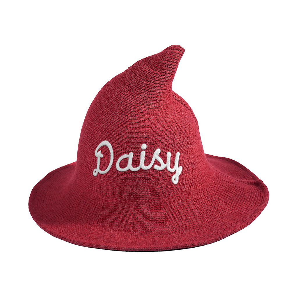 Personalized Embroidery Halloween Witch Hat For Kids & Aldult | MNHalloween01