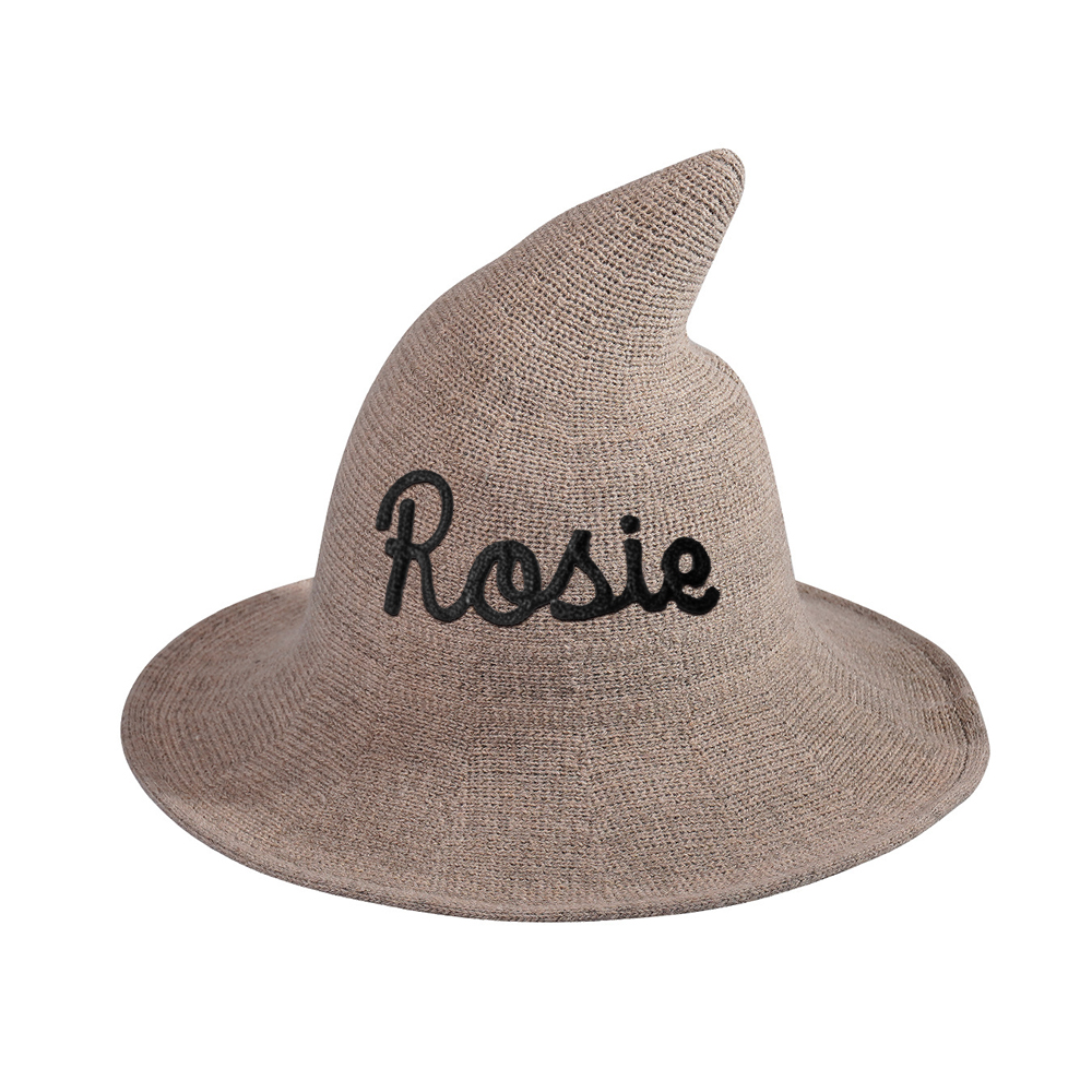 Personalized Embroidery Halloween Witch Hat For Kids & Aldult | MNHalloween01