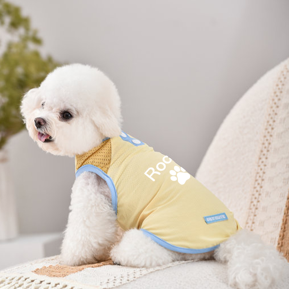 Personalized Pet Stand Collar Summer Cooling Vest For All Breeds | MNCloth238
