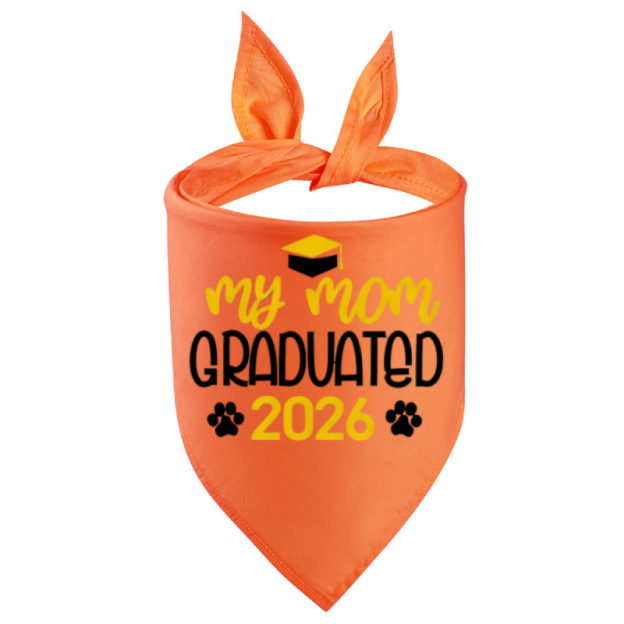 Personalized Embroidered Graduation My Mom/Dad Graduated Dog Bandana | MNAccs83