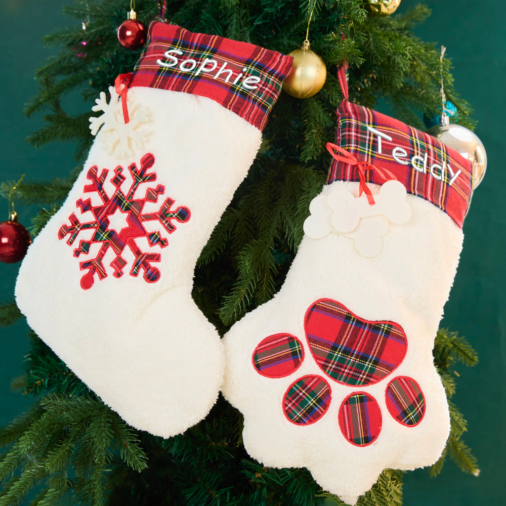Personalized Christmas Stocking with Family Name | MCGift09