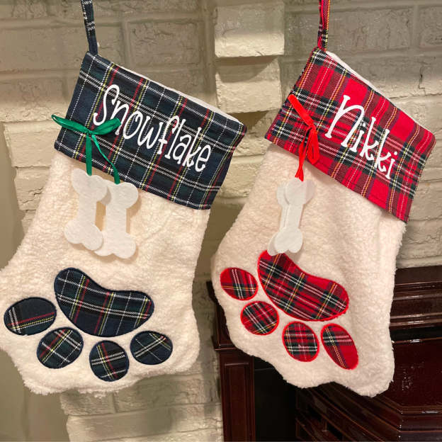 Personalized Christmas Stocking with Family Name | MCGift09