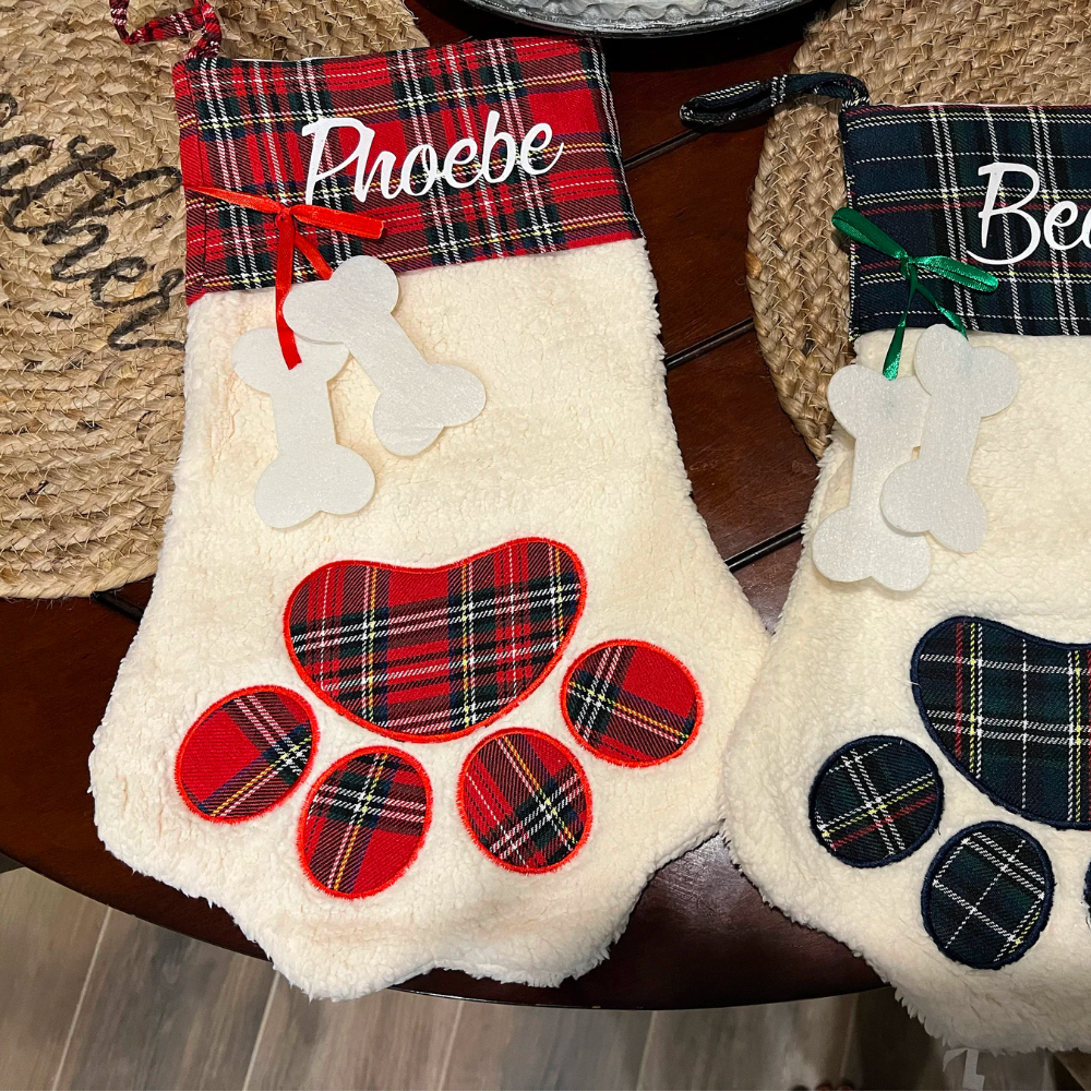 Personalized Christmas Stocking with Family Name | MCGift09
