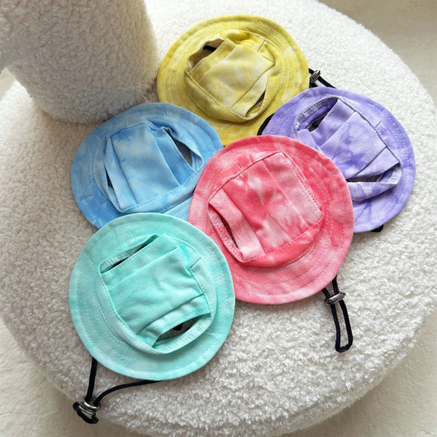 Personalized Embroidery Pet Sun Hat with Ear Holes | BKPet66