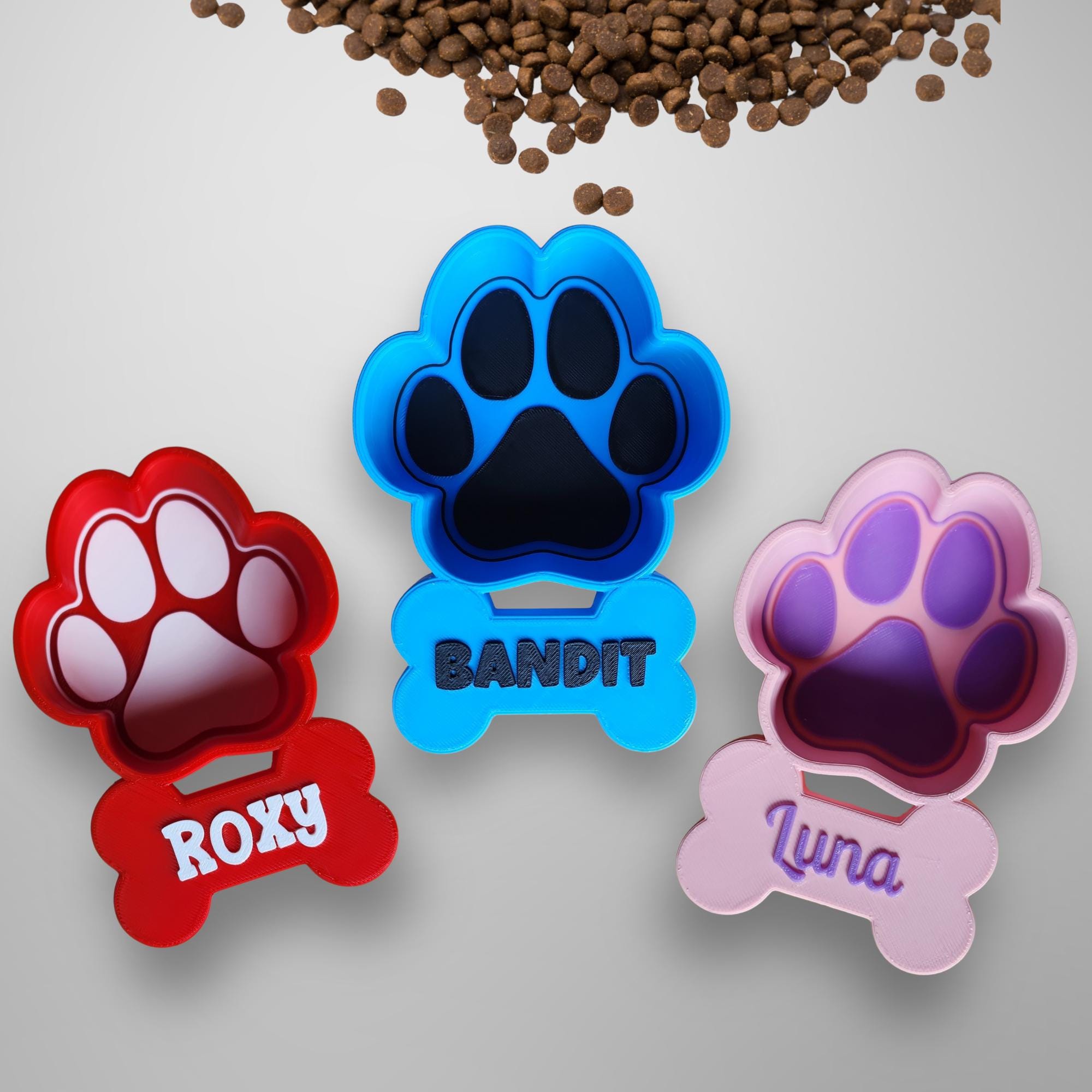 Personalized 3D Printed Pet Measuring Food Scoop Cup | BKPet438