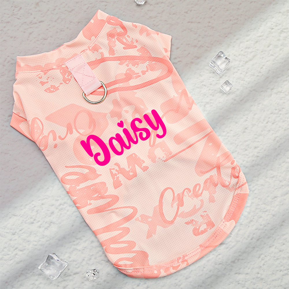 Personalized Breathable Pet Summer Cool Mesh Vest | BKPet192