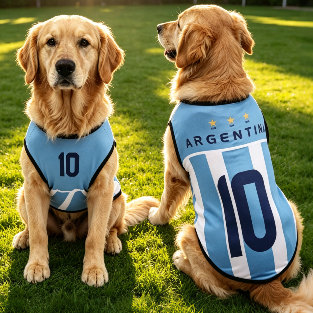 Personalized Dog & Cat Soccer Fan Sporty Vest | MNCloth217