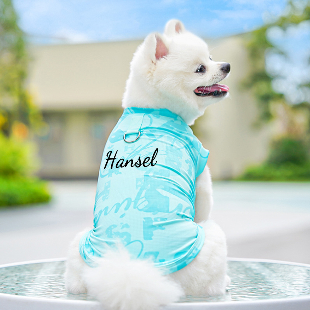 Personalized Breathable Pet Summer Cool Mesh Vest | BKPet192