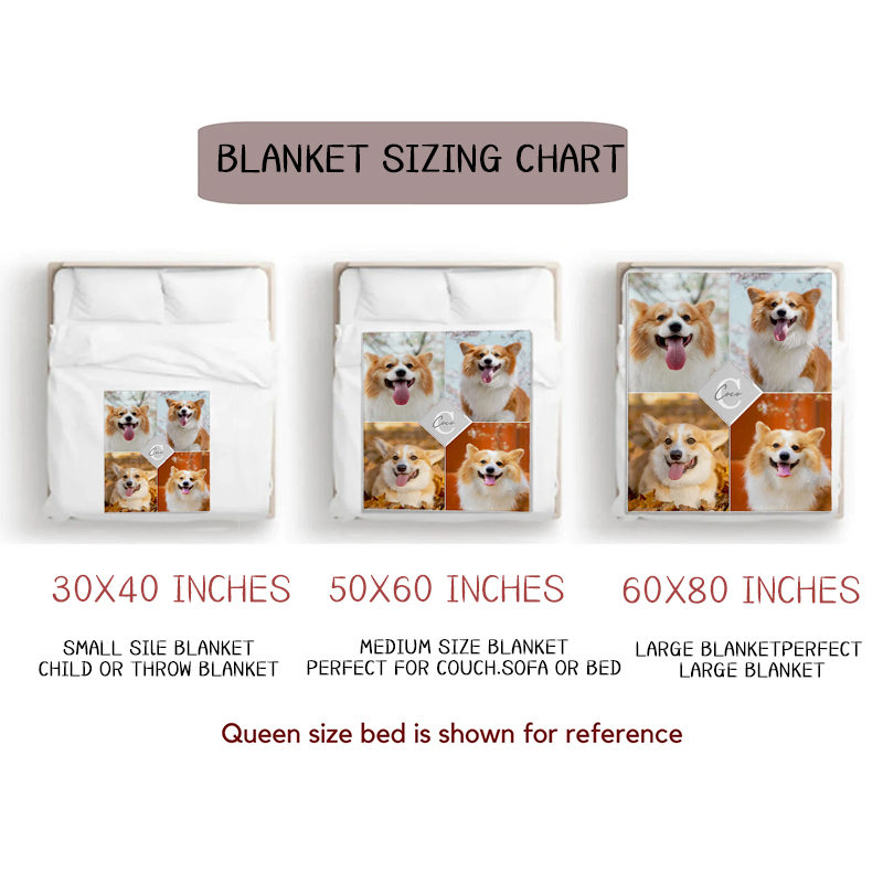 Personalized Memorial Photo Blanket for Comfort & Unique | BKphoto16