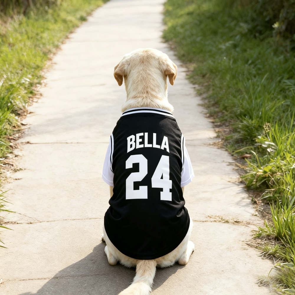 Personalized Big Dog Fake-Two Piece Basketball Breathable Sport Tee | MNCloth228