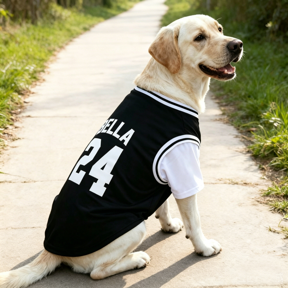 Personalized Big Dog Fake-Two Piece Basketball Breathable Sport Tee | MNCloth228