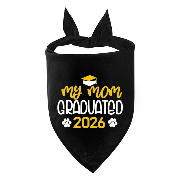 Personalized Embroidered Graduation My Mom/Dad Graduated Dog Bandana | MNAccs83
