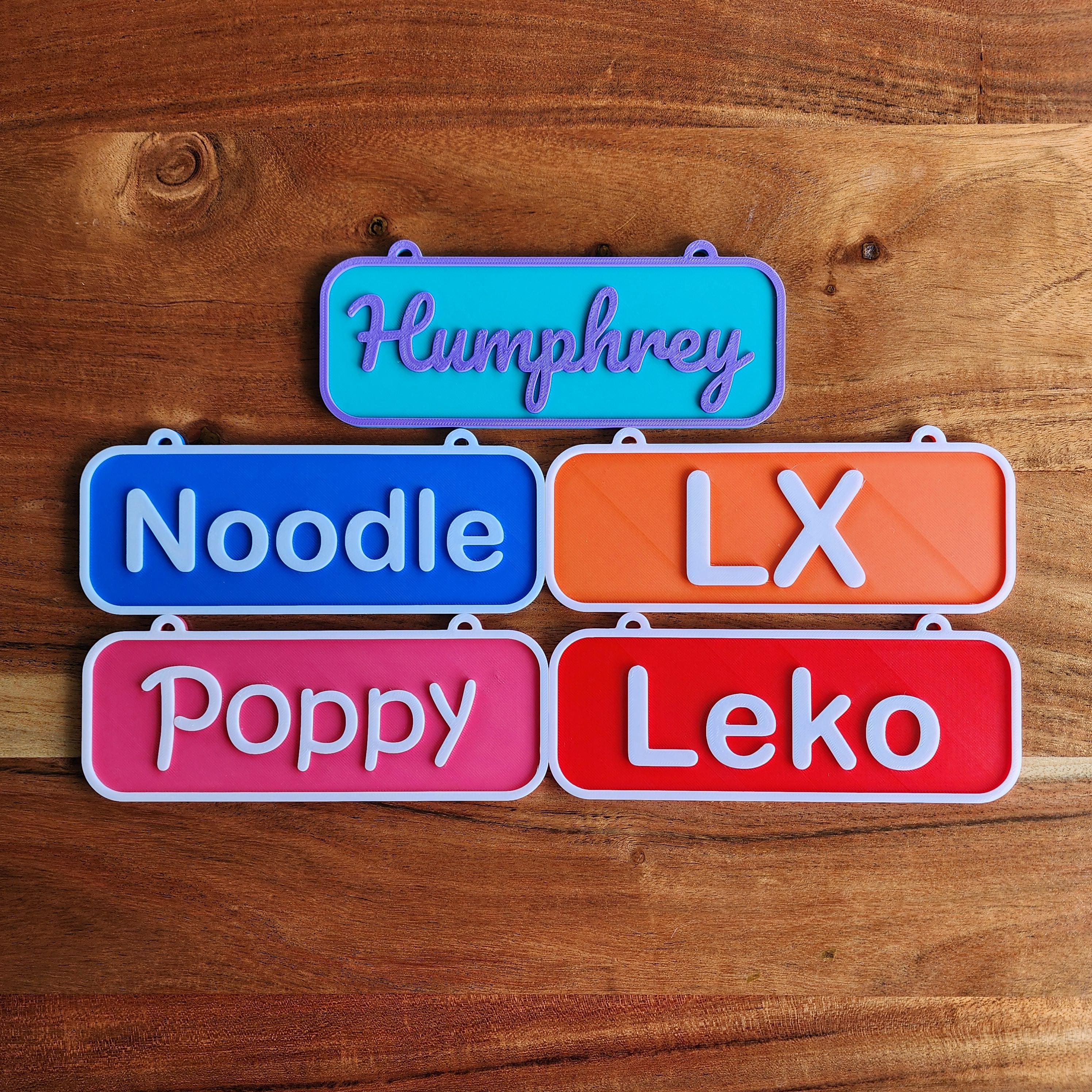 Personalized 3D Printed Dog Name Crate Sign | BKPet410
