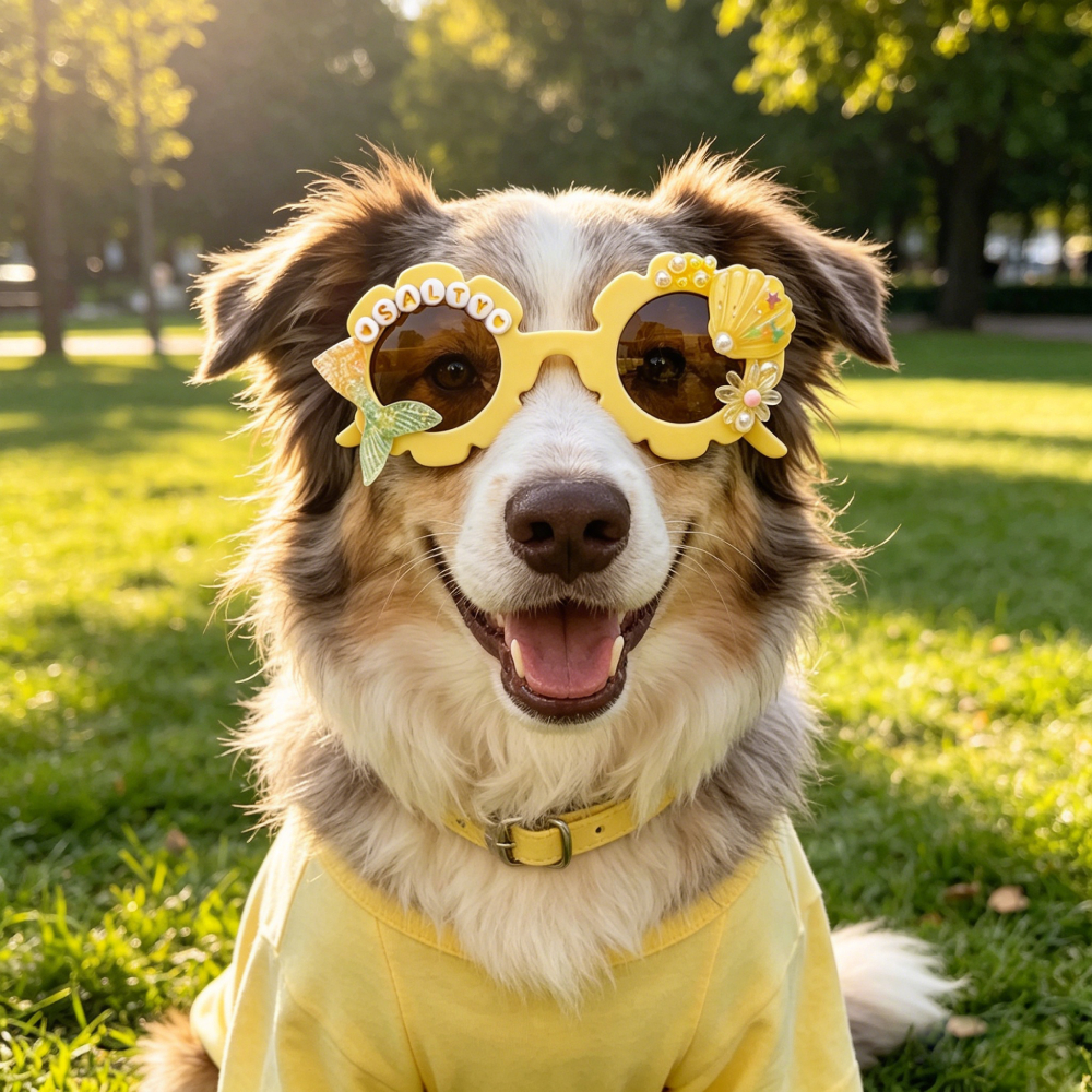 Personalized Mermaid Flower Sunglasses For Pets