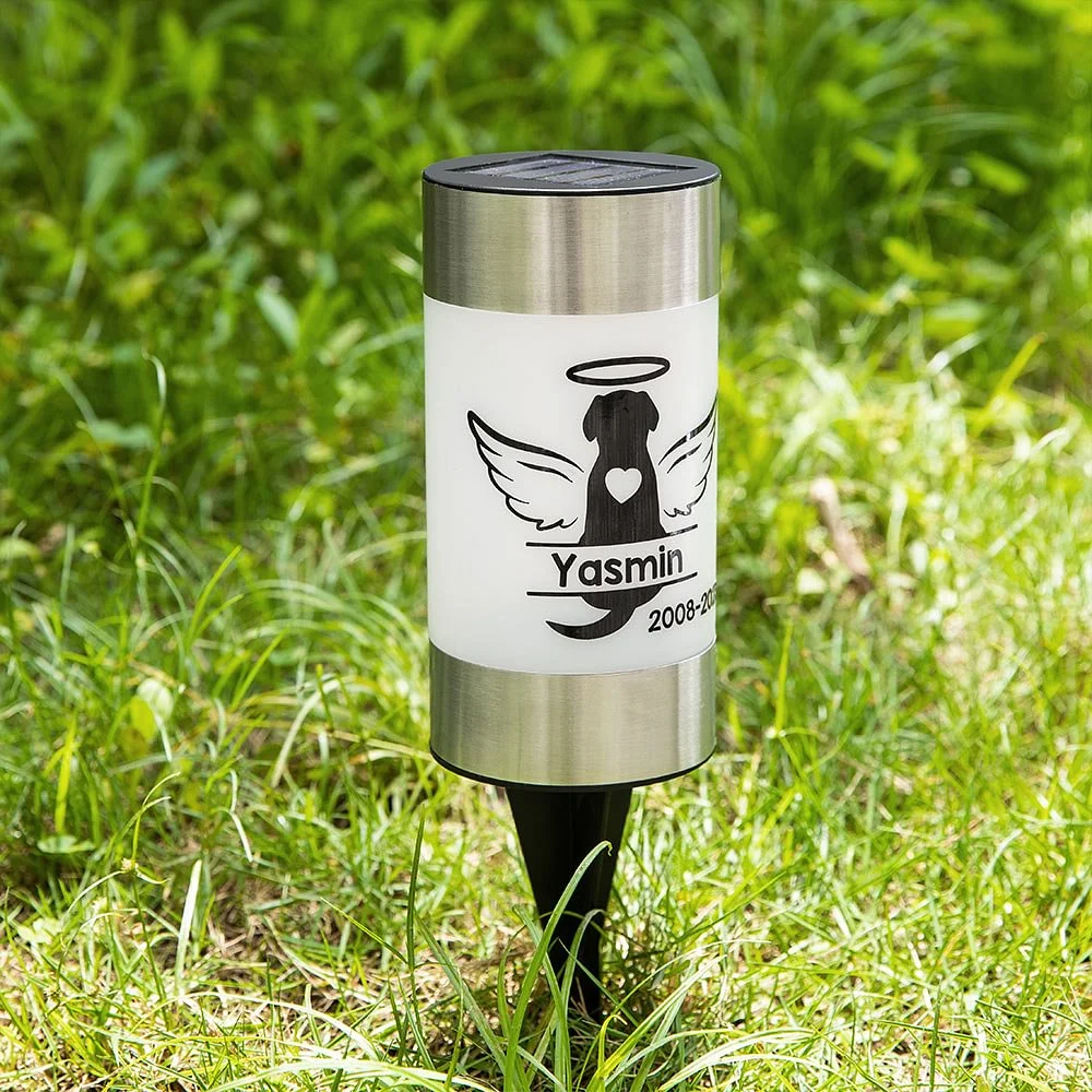 Personalized Pet Loss Gift Memorial Solar Light | BKPet186