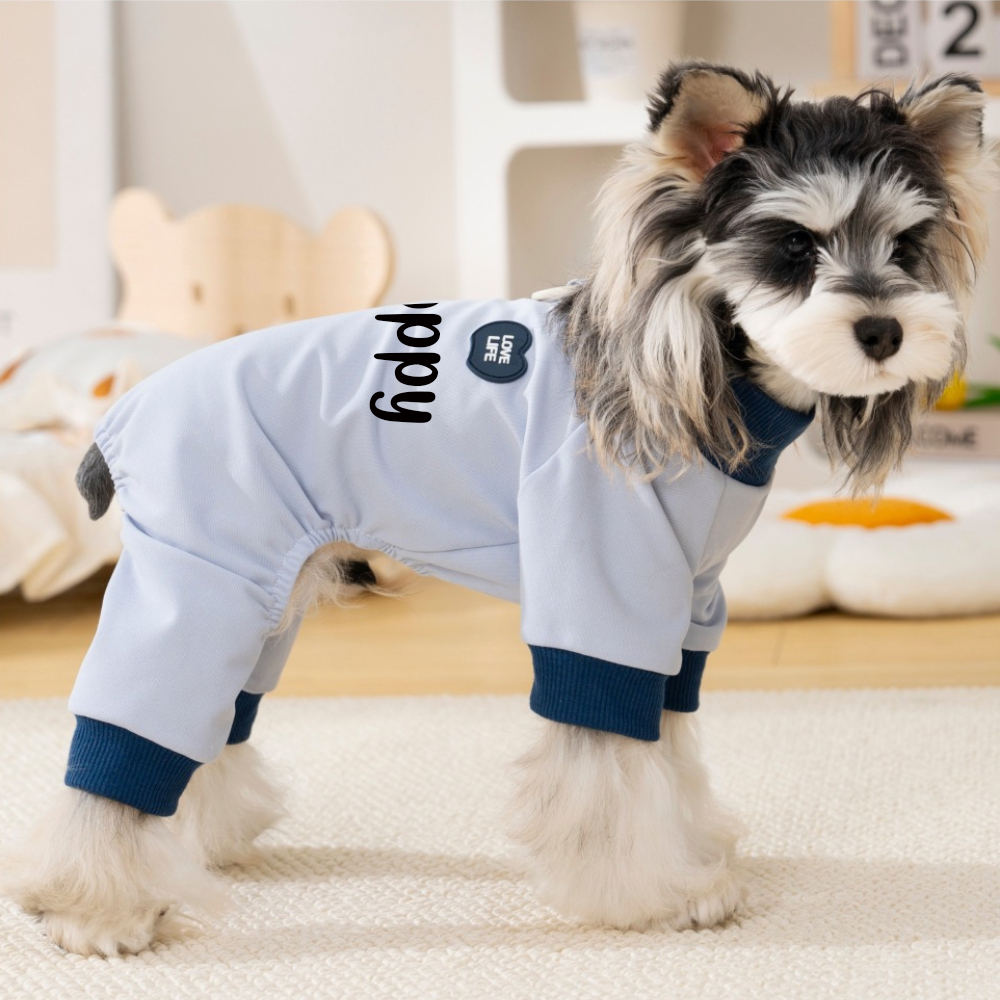 Personalized Color-Block Poppy Pajama Jumpsuit | MNCloth224