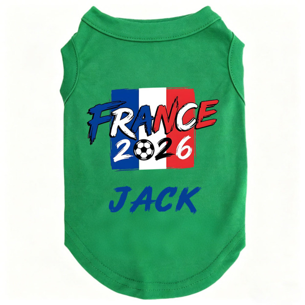 Personalized Dog Soccer 2026 Flat Dog Tank Top | MNCloth213