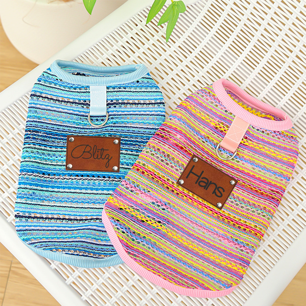 Personalized Breathable Pet Summer Cool Mesh Vest | BKPet191
