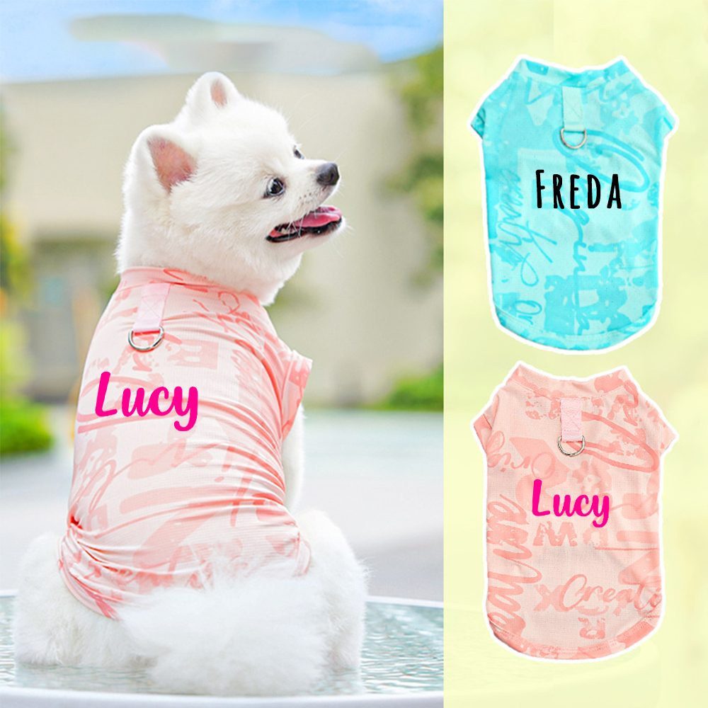 Personalized Breathable Pet Summer Cool Mesh Vest | BKPet192