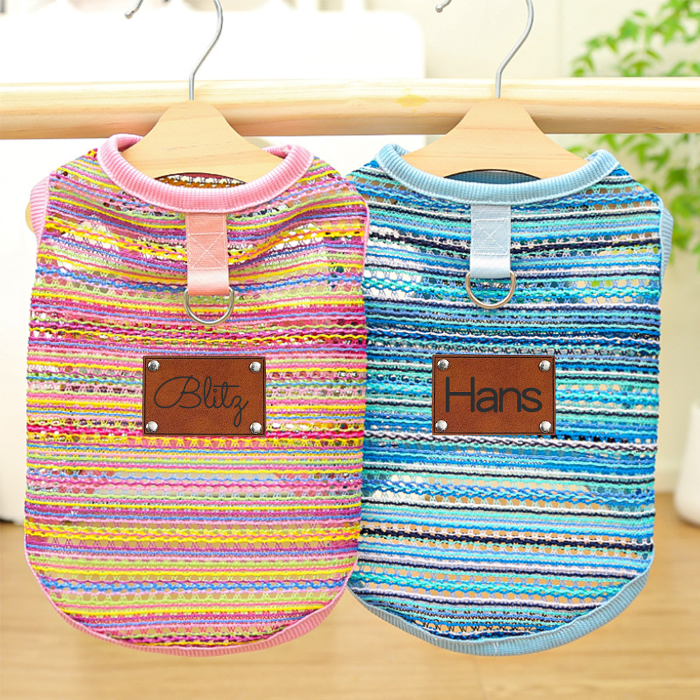 Personalized Breathable Pet Summer Cool Mesh Vest | BKPet191
