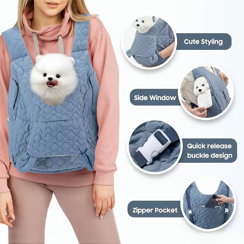 Personalized Convertible Front & Rear Carry Small Pet Travel Backpack | MNHome98