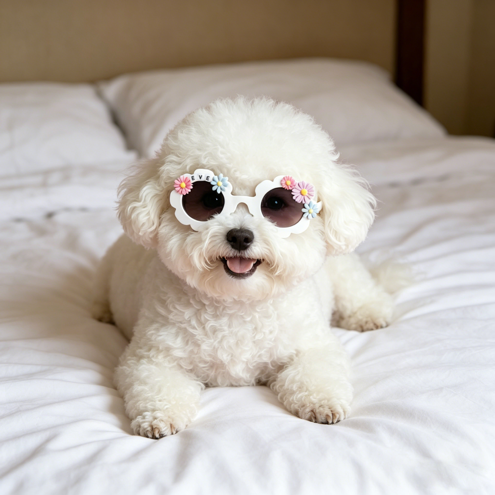 Personalized Colorful Flower Sunglasses For Pets