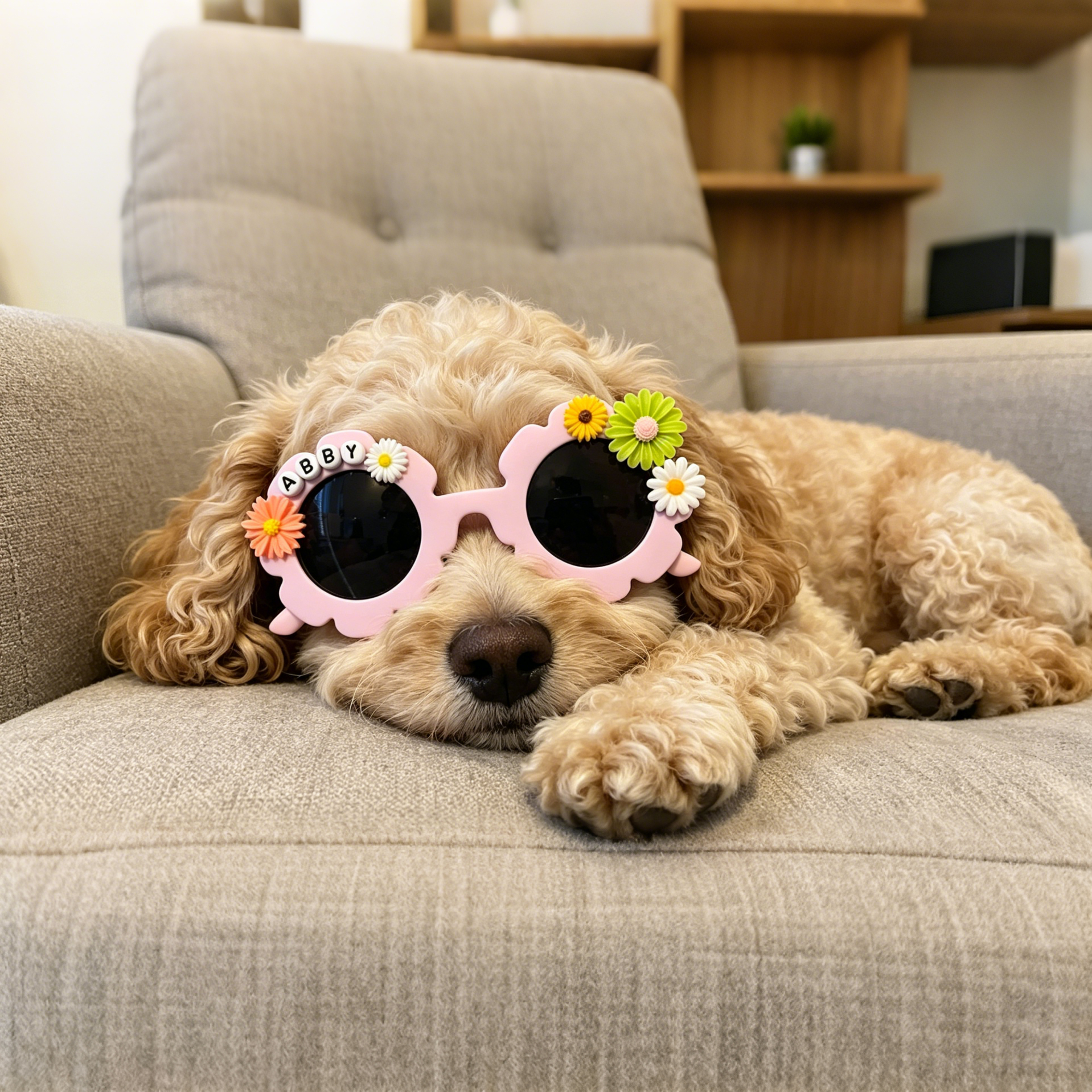 Personalized Colorful Flower Sunglasses For Pets