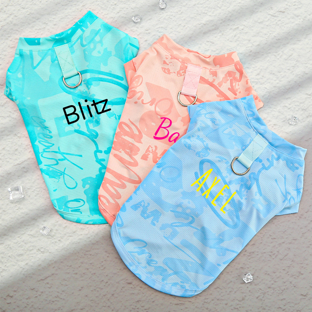 Personalized Breathable Pet Summer Cool Mesh Vest | BKPet192