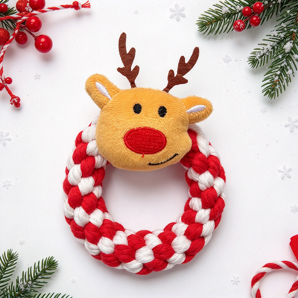 Christmas Rope Pet Knotted Chew Toy | MNToy29