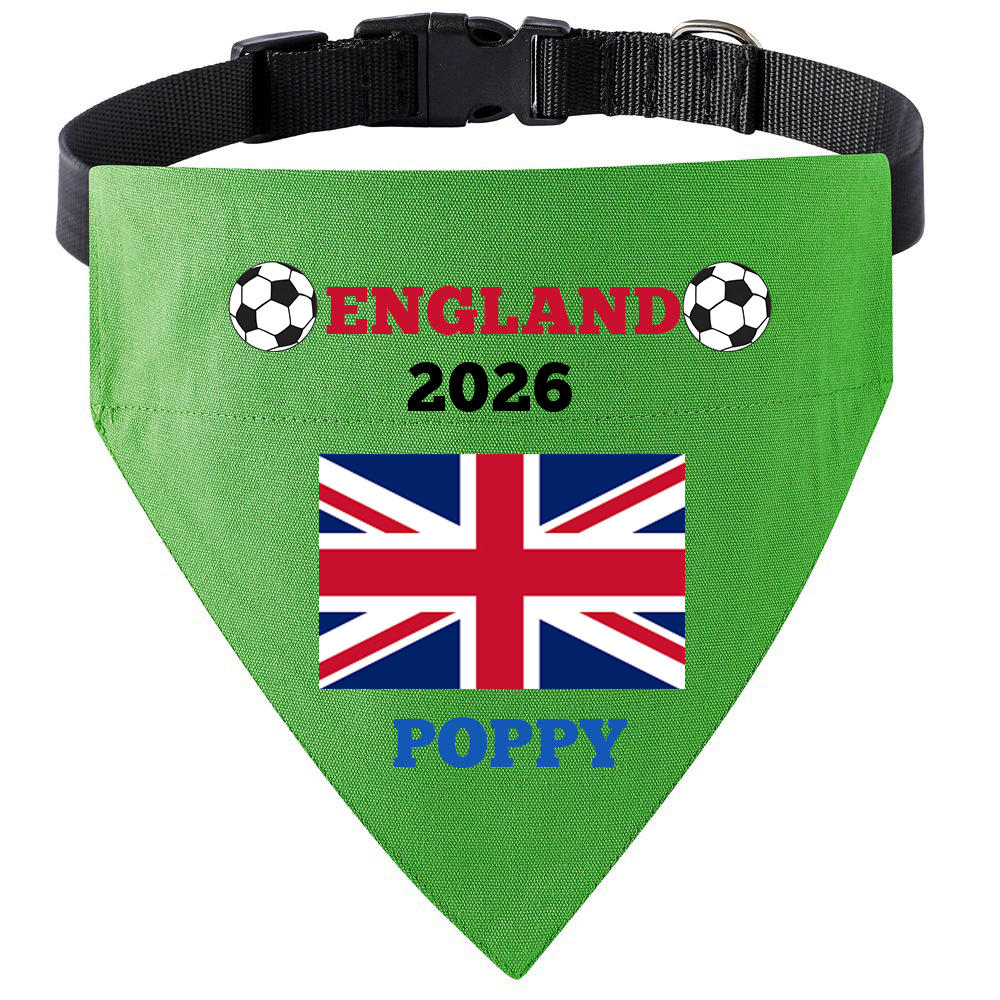 Personalized Soccer Fan Dog Bandana With Owner Matching Shirt | MNCloth218